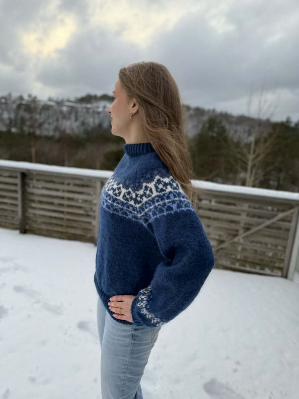 Lahelle-genser (strikkepakke)