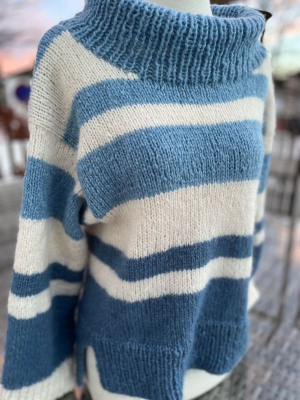 Stripegenser - Ferdigstrikka