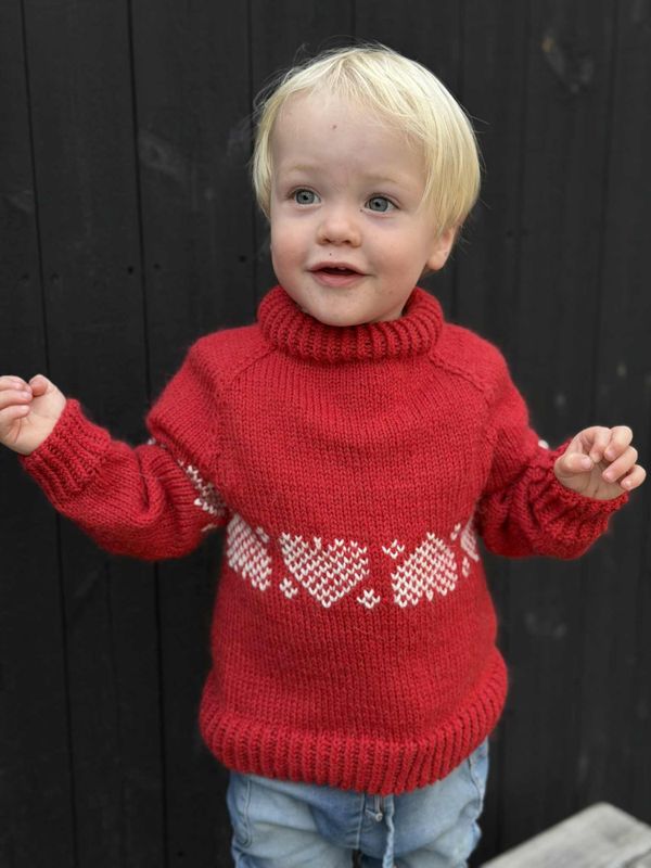 Julekorg-genser (strikkepakke)