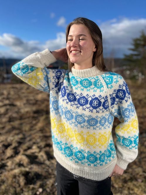 Hovedbilde Å-genser - Ferdigstrikka
